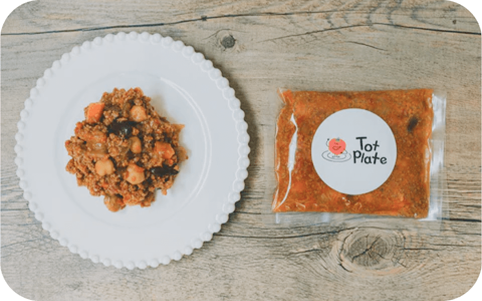 トットプレート　野菜とお豆のキーマカレー