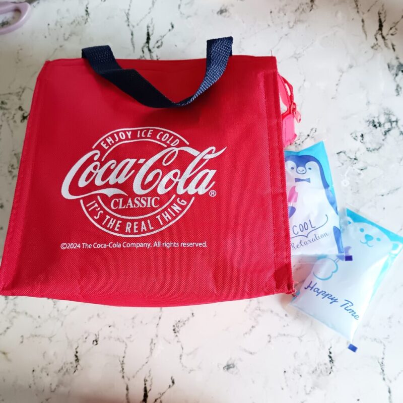 100均で購入の保冷バッグ＆保冷剤