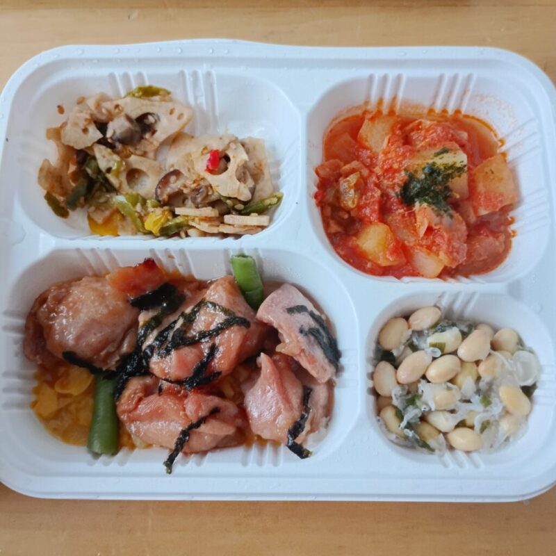 ミールズ　とろっと卵の照り焼きチキン　解凍後